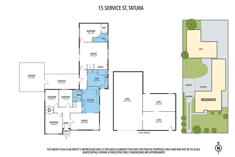 Floorplan of Homely house listing, 15 SERVICE STREET, Tatura VIC 3616