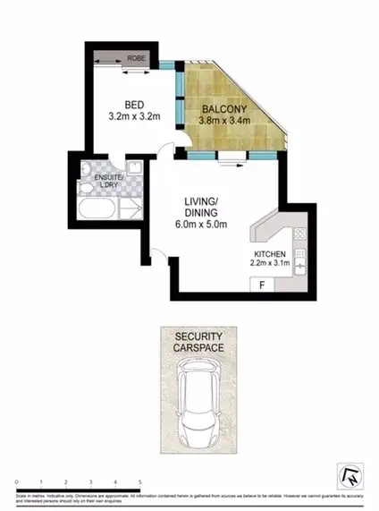 Floorplan of Homely apartment listing, 37/18-32 Oxford Street, Darlinghurst NSW 2010
