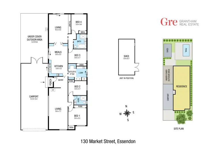 Floorplan of Homely house listing, 130 Market Street, Essendon VIC 3040