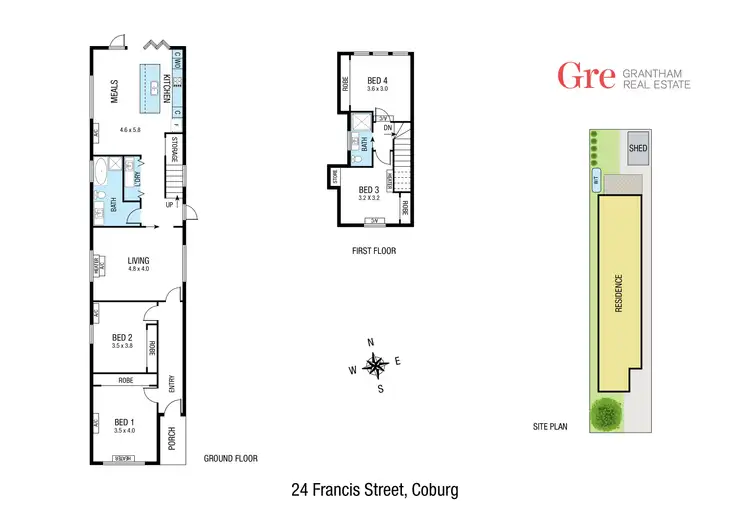 Floorplan of Homely house listing, 24 Francis Street, Coburg VIC 3058