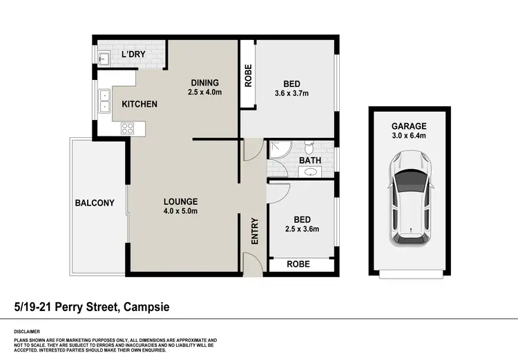 Floorplan of Homely apartment listing, 5/19-21 Perry Street, Campsie NSW 2194