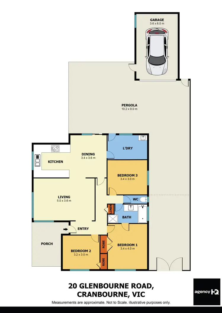 Floorplan of Homely house listing, 20 Glenbourne Road, Cranbourne VIC 3977