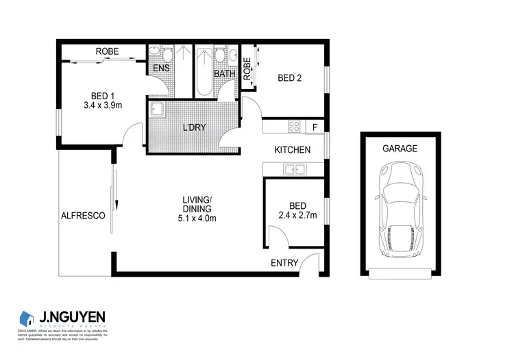 Floorplan of Homely apartment listing, g01/99 Clapham Road, Sefton NSW 2162