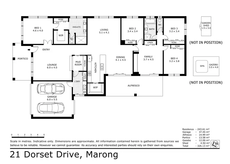 Floorplan of Homely house listing, 21 Dorset Drive, Marong VIC 3515