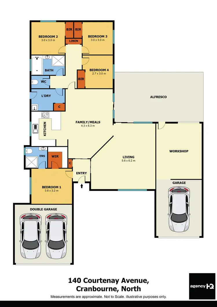 Floorplan of Homely house listing, 140 Courtenay Avenue, Cranbourne North VIC 3977