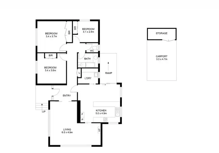Floorplan of Homely house listing, 33 Siandra Crescent, Geilston Bay TAS 7015