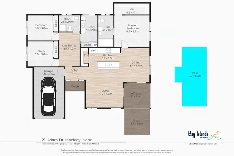 Floorplan of Homely house listing, 21 Udara Drive, Macleay Island QLD 4184