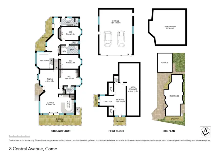 Floorplan of Homely house listing, 8 Central Avenue, Como NSW 2226