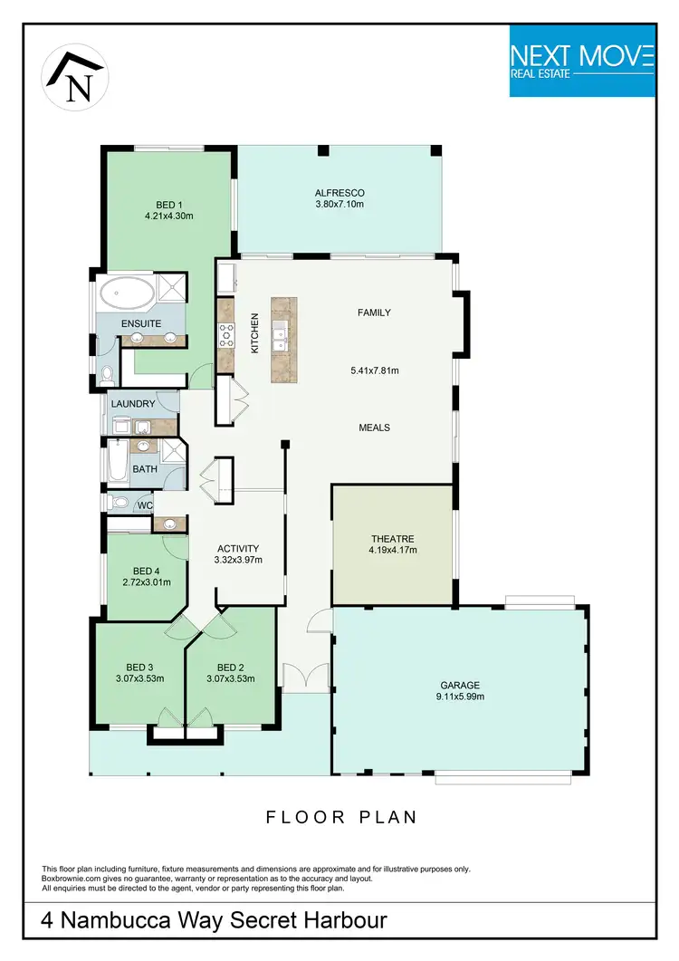 Floorplan of Homely house listing, 4 Nambucca Way, Secret Harbour WA 6173