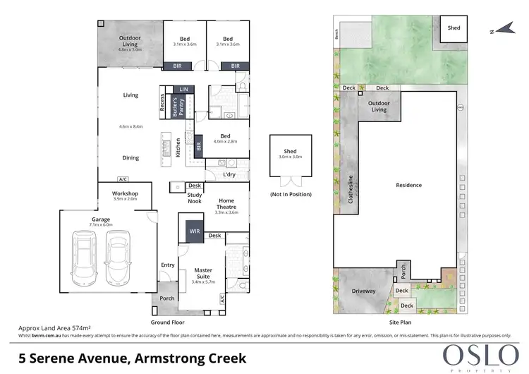 Floorplan of Homely house listing, 5 Serene Avenue, Armstrong Creek VIC 3217