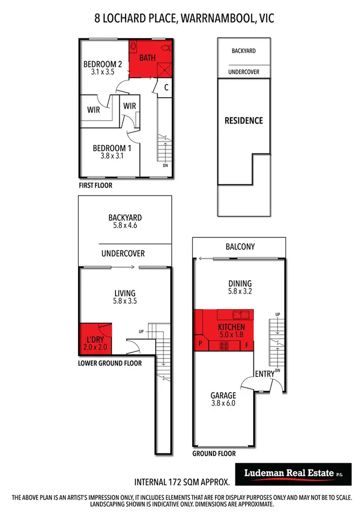 Floorplan of Homely townhouse listing, 8 Loch Ard Place, Warrnambool VIC 3280
