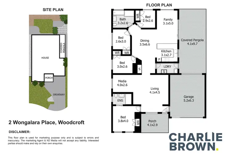 Floorplan of Homely house listing, 2 Wongalara Place, Woodcroft NSW 2767