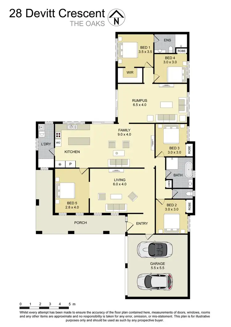 Floorplan of Homely house listing, 28 Devitt Crescent, The Oaks NSW 2570