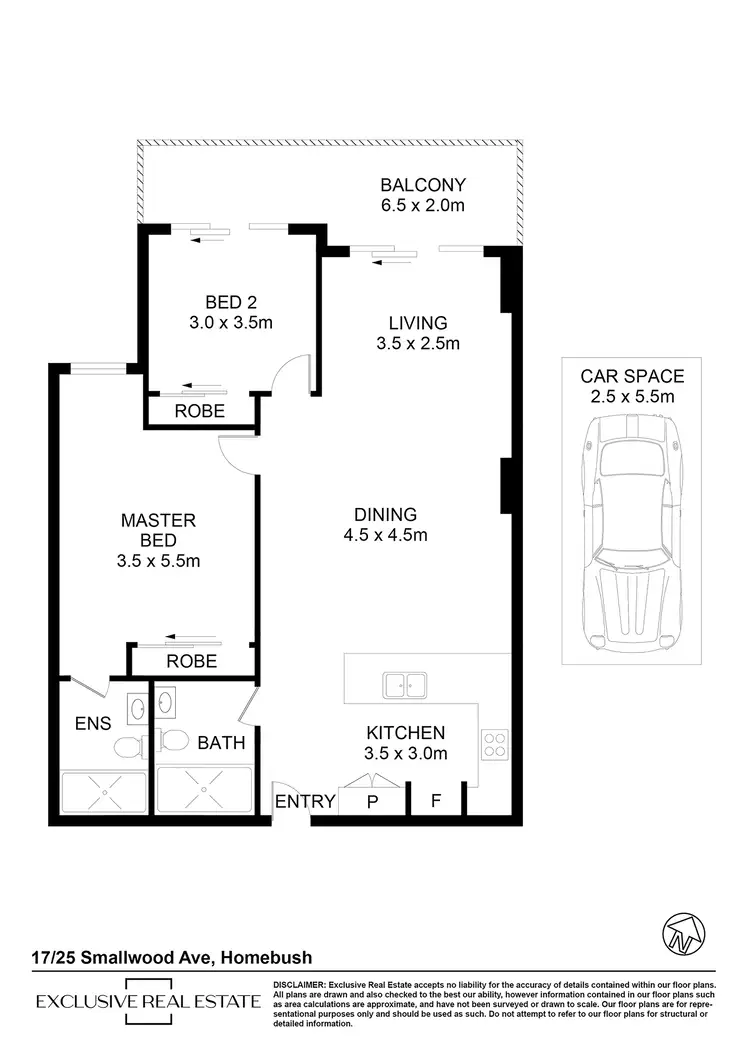 Floorplan of Homely apartment listing, 17/25-29 Smallwood Avenue, Homebush NSW 2140