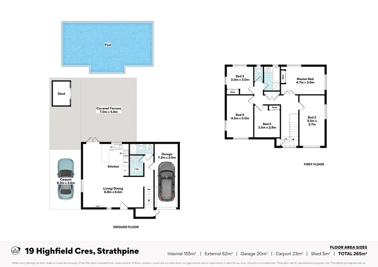 Floorplan of Homely house listing, 19 Highfield Crescent, Strathpine QLD 4500