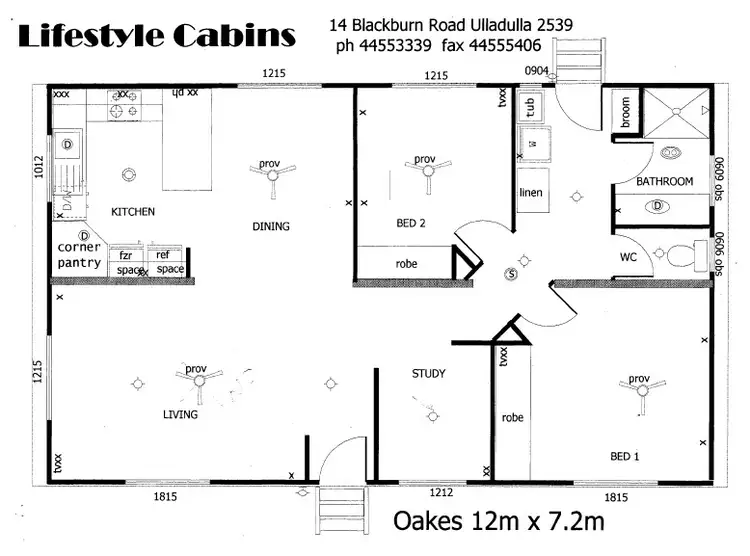 Floorplan of Homely retirement listing, 34/157 The Springs Rd, Sussex Inlet NSW 2540