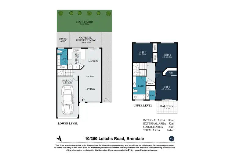Floorplan of Homely townhouse listing, 10/350 Leitchs Road, Brendale QLD 4500