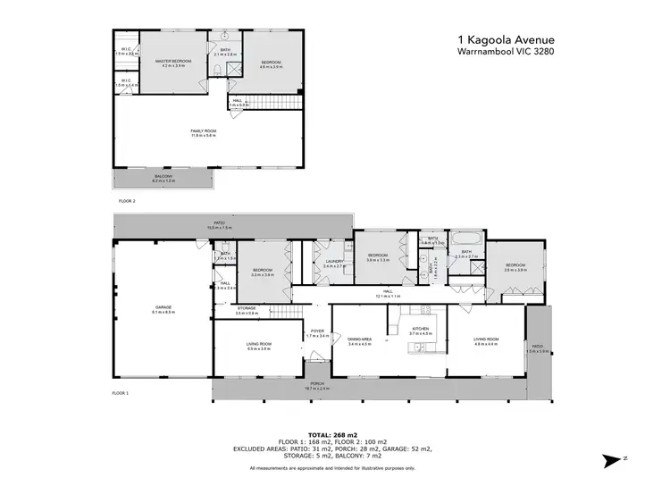 Floorplan of Homely house listing, 1 Kagoola Avenue, Warrnambool VIC 3280