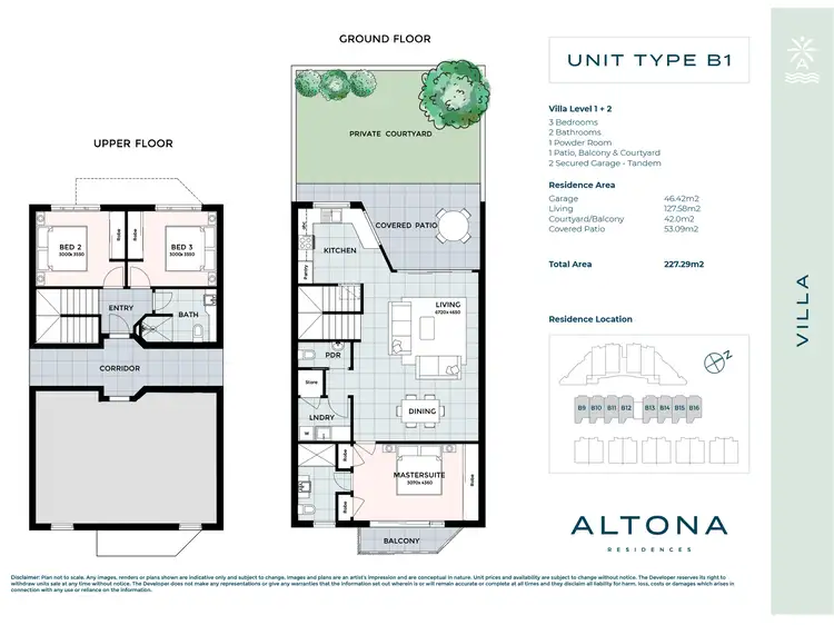 Floorplan of Homely townhouse listing, 25/9 Koel Circuit, Peregian Springs QLD 4573