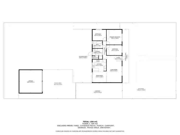 Floorplan of Homely house listing, 14 O'Connor Way, West Lamington WA 6430