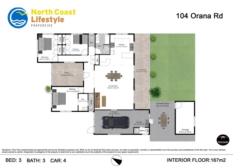 Floorplan of Homely house listing, 104 Orana Road, Ocean Shores NSW 2483