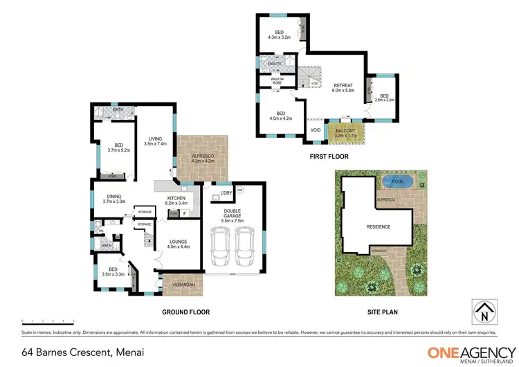 Floorplan of Homely house listing, 64 Barnes Crescent, Menai NSW 2234