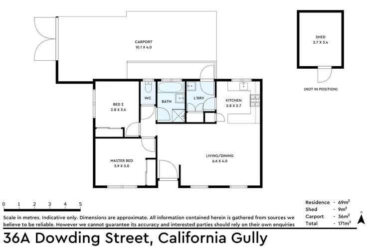 Floorplan of Homely house listing, 36A Dowding Street, California Gully VIC 3556