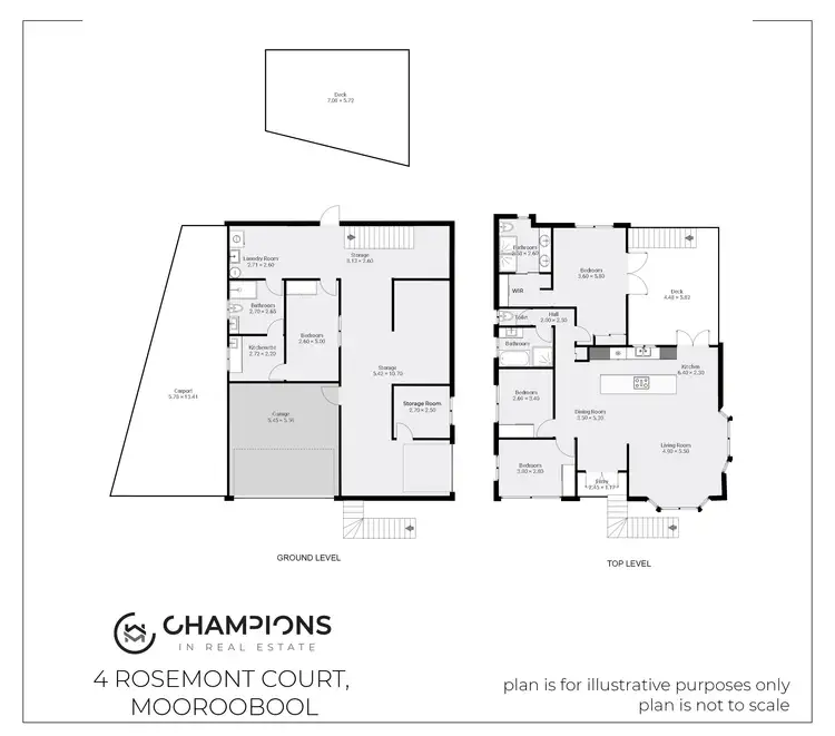 Floorplan of Homely house listing, 4 Rosemont Court, Mooroobool QLD 4870