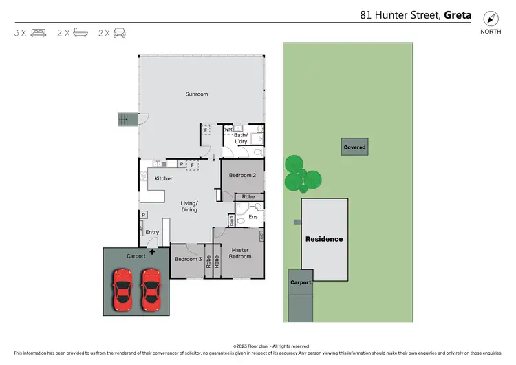 Floorplan of Homely house listing, 81 Hunter Street, Greta NSW 2334