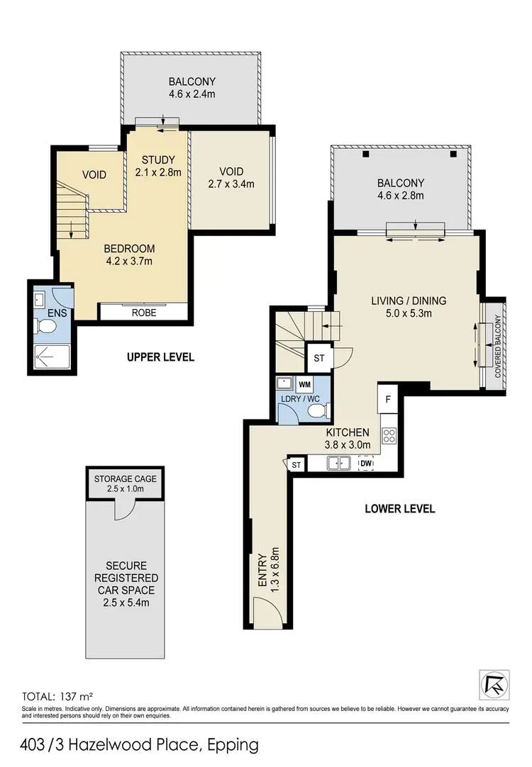 Floorplan of Homely apartment listing, 403/3 Hazlewood Place, Epping NSW 2121