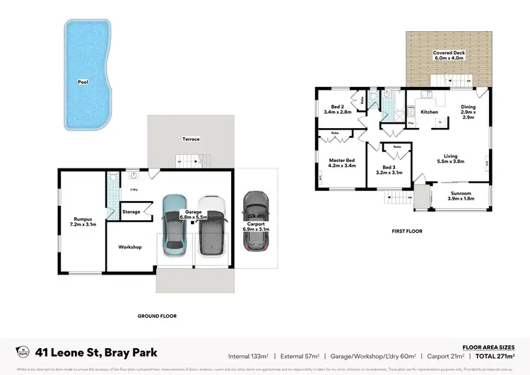 Floorplan of Homely house listing, 41 Leone Street, Bray Park QLD 4500