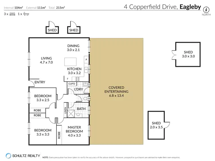 Floorplan of Homely house listing, 4 Copperfield Drive, Eagleby QLD 4207