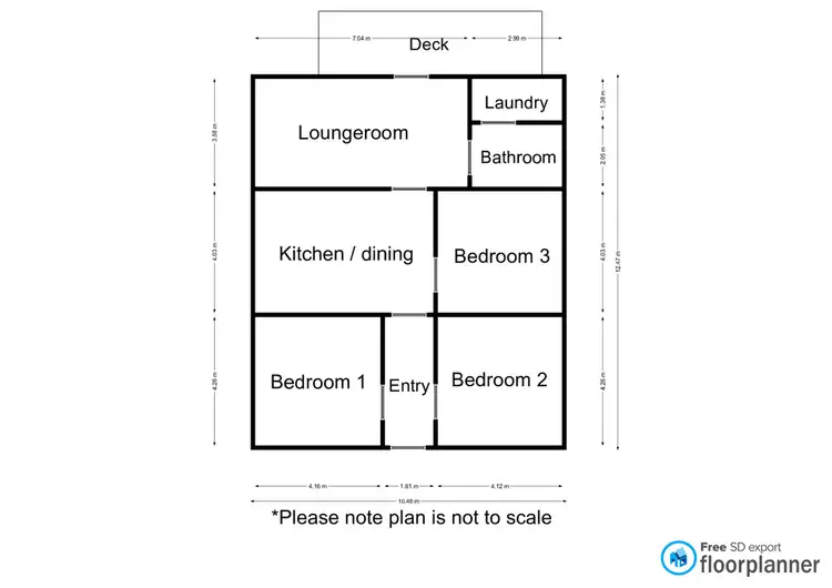 Floorplan of Homely house listing, 10 Rockley Street, Nhill VIC 3418