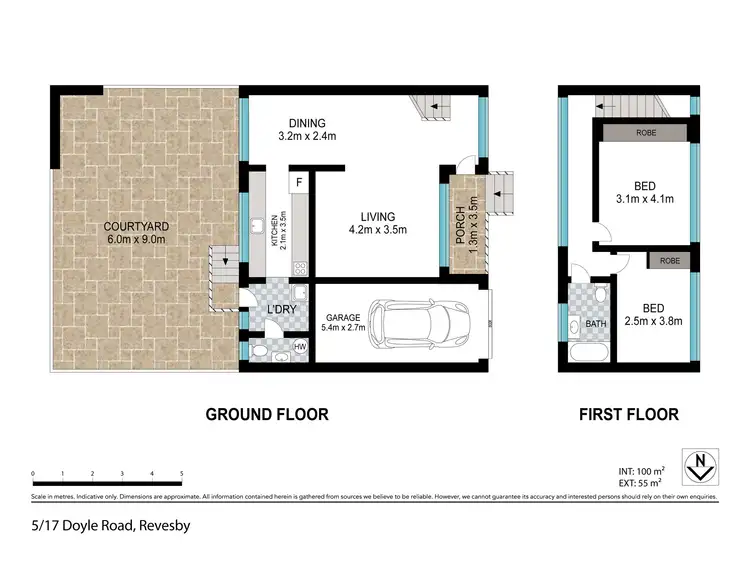 Floorplan of Homely townhouse listing, 5/17 Doyle Road, Revesby NSW 2212