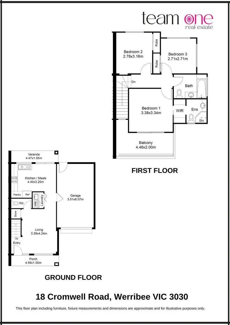 Floorplan of Homely townhouse listing, 18 Cromwell Road, Werribee VIC 3030