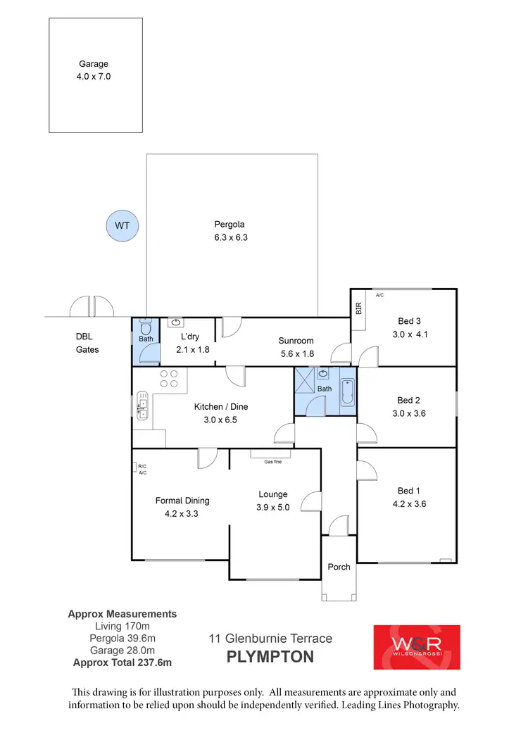 Floorplan of Homely house listing, 11 Glenburnie Terrace, Plympton SA 5038