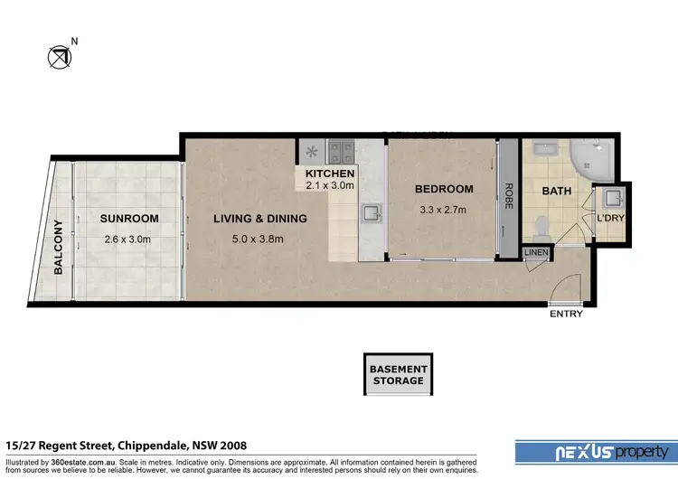 Floorplan of Homely apartment listing, 15/27 Regent Street, Chippendale NSW 2008