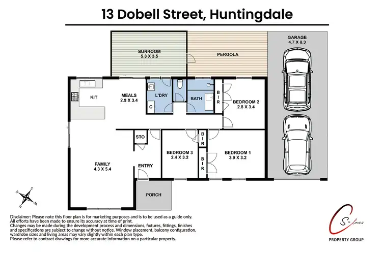 Floorplan of Homely house listing, 13 Dobell Street, Huntingdale WA 6110
