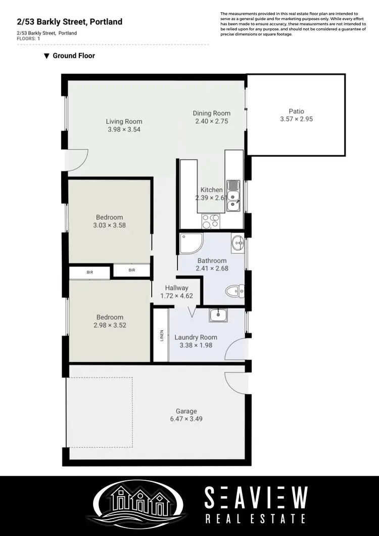 Floorplan of Homely unit listing, 2/53 Barkly Street, Portland VIC 3305