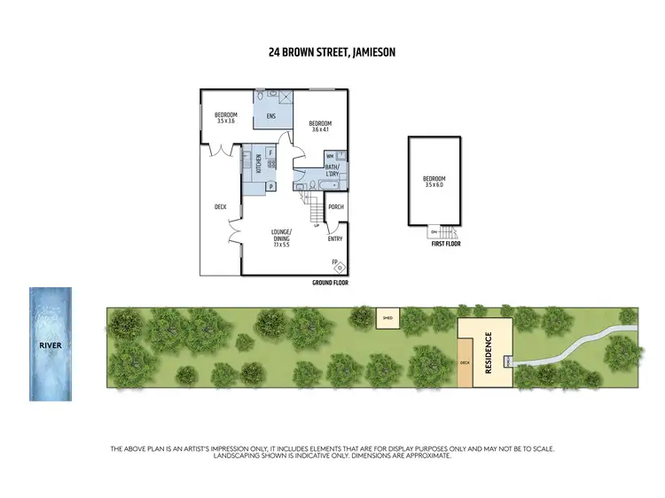 Floorplan of Homely house listing, 24 Brown Street, Jamieson VIC 3723