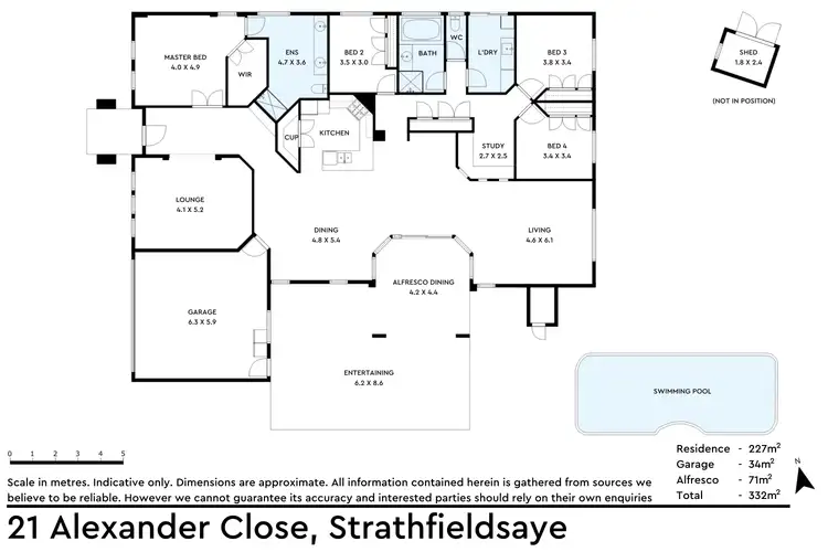 Floorplan of Homely house listing, 21 Alexander Close, Strathfieldsaye VIC 3551