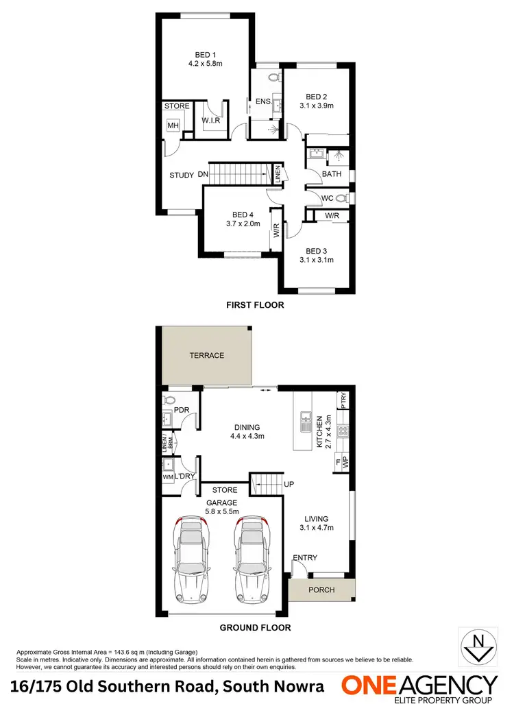 Floorplan of Homely townhouse listing, D/175 Old Southern Road, South Nowra NSW 2541