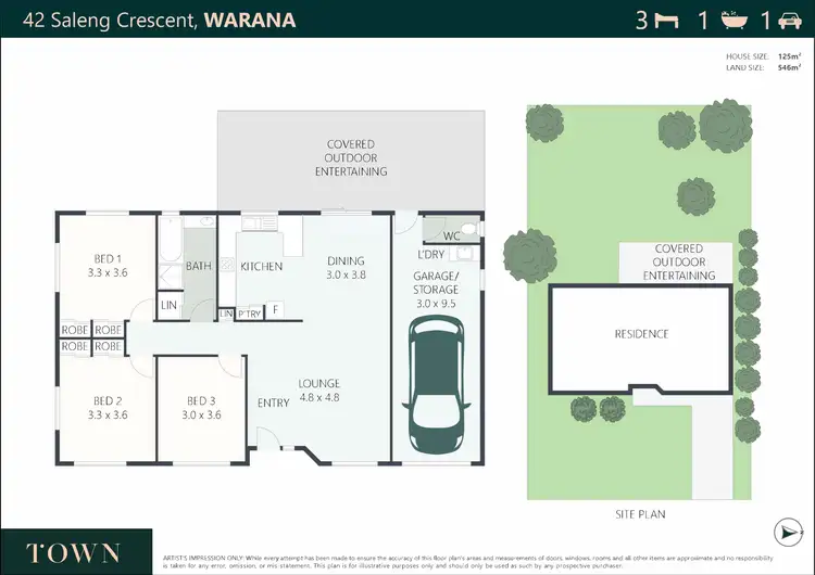 Floorplan of Homely house listing, 42 Saleng Crescent, Warana QLD 4575