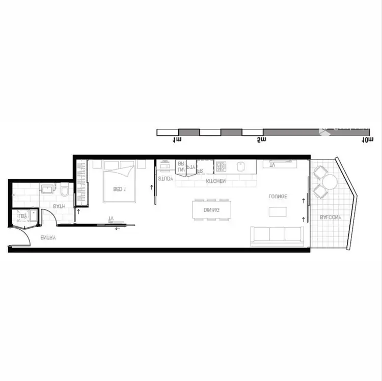 Floorplan of Homely apartment listing, 205/60 Doggett Street, Newstead QLD 4006