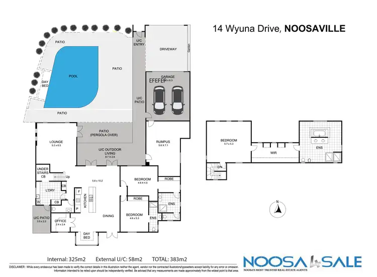 Floorplan of Homely house listing, 14 Wyuna Drive, Noosaville QLD 4566