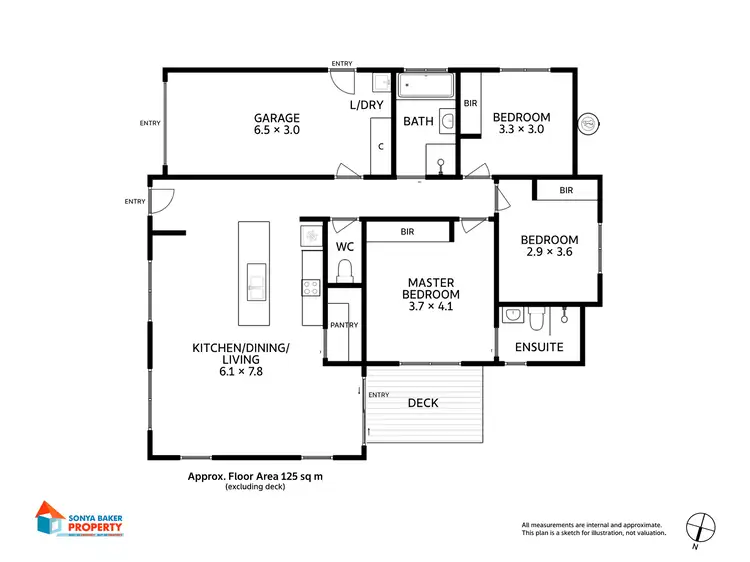 Floorplan of Homely villa listing, 1/14 Millpond Court, Wynyard TAS 7325