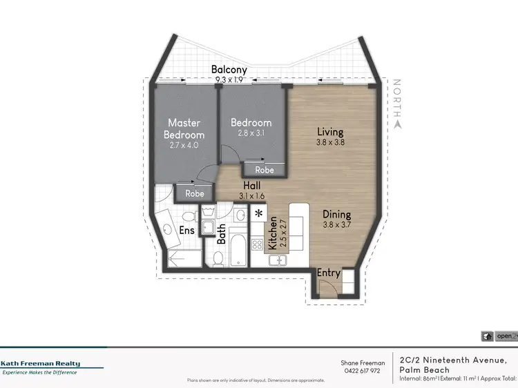 Floorplan of Homely unit listing, 2C/2 Nineteenth Avenue, Palm Beach QLD 4221