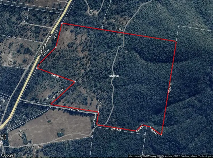 Floorplan of Homely land listing, 7157 Cunningham Hwy, Mount Edwards QLD 4309