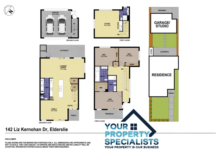 Floorplan of Homely house listing, 142 Liz Kernohan Drive, Elderslie NSW 2570