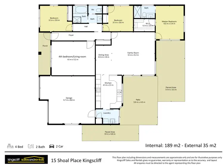 Floorplan of Homely house listing, 15 Shoal Place, Kingscliff NSW 2487